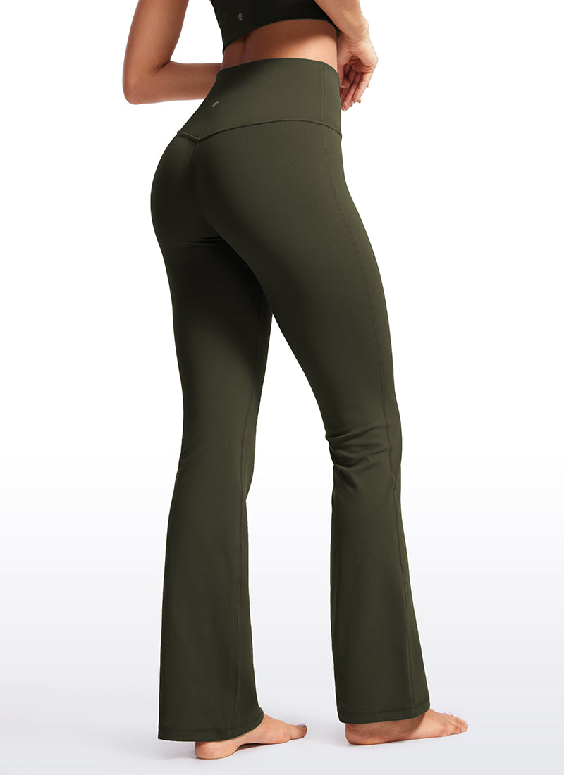 Butterluxe High Waist Flare Wide Leg Bootcut Pockets Leggings 31