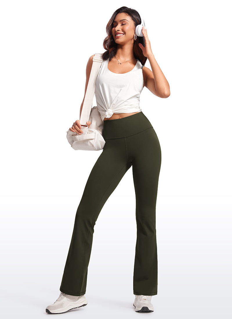 Butterluxe High Waist Flare Wide Leg Bootcut Pockets Leggings 31