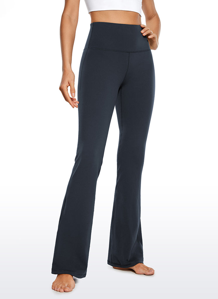 CRZ YOGA Women's Butterluxe High Waist Flare Leg Bootcut Leggings 32" Black