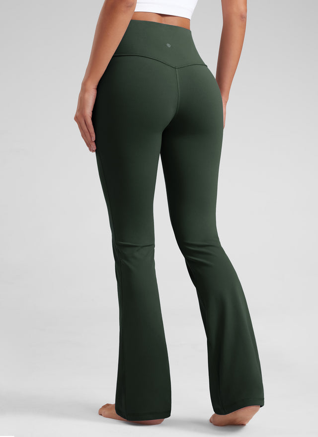 Butterluxe High Waist Flare Wide Leg Bootcut Pockets Leggings 33