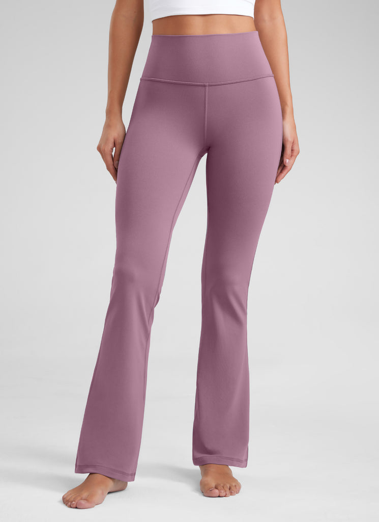 CRZ YOGA Women's Butterluxe High Waist Flare Leg Bootcut Leggings 32" Light Lavender