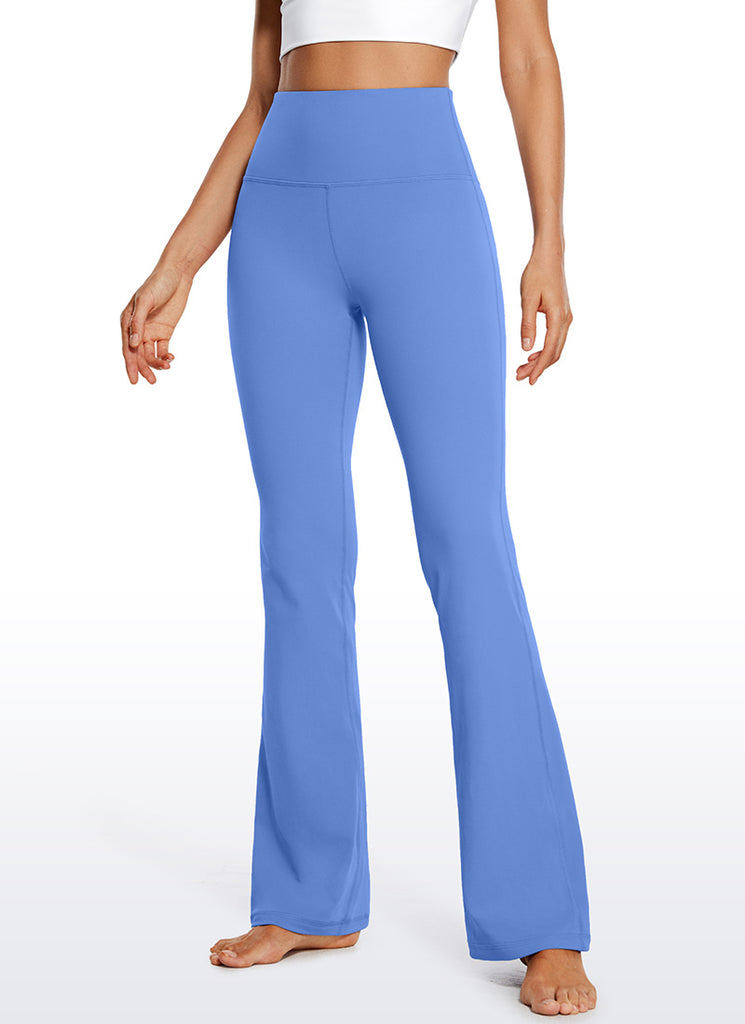 CRZ YOGA Women's Butterluxe High Waist Flare Leg Bootcut Leggings 32" Olive Green