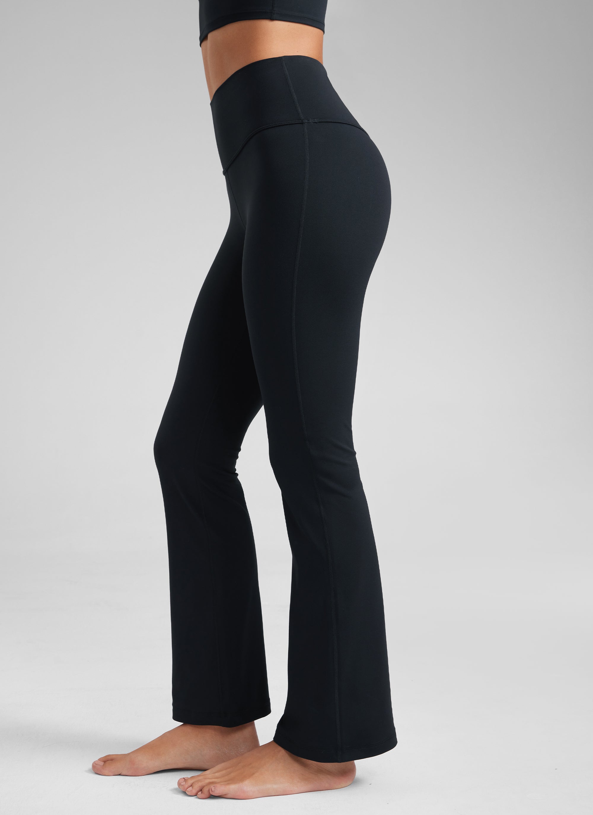 CRZ YOGA Women's Yoga High Waist Butterluxe Flare Pocket Leggings 29