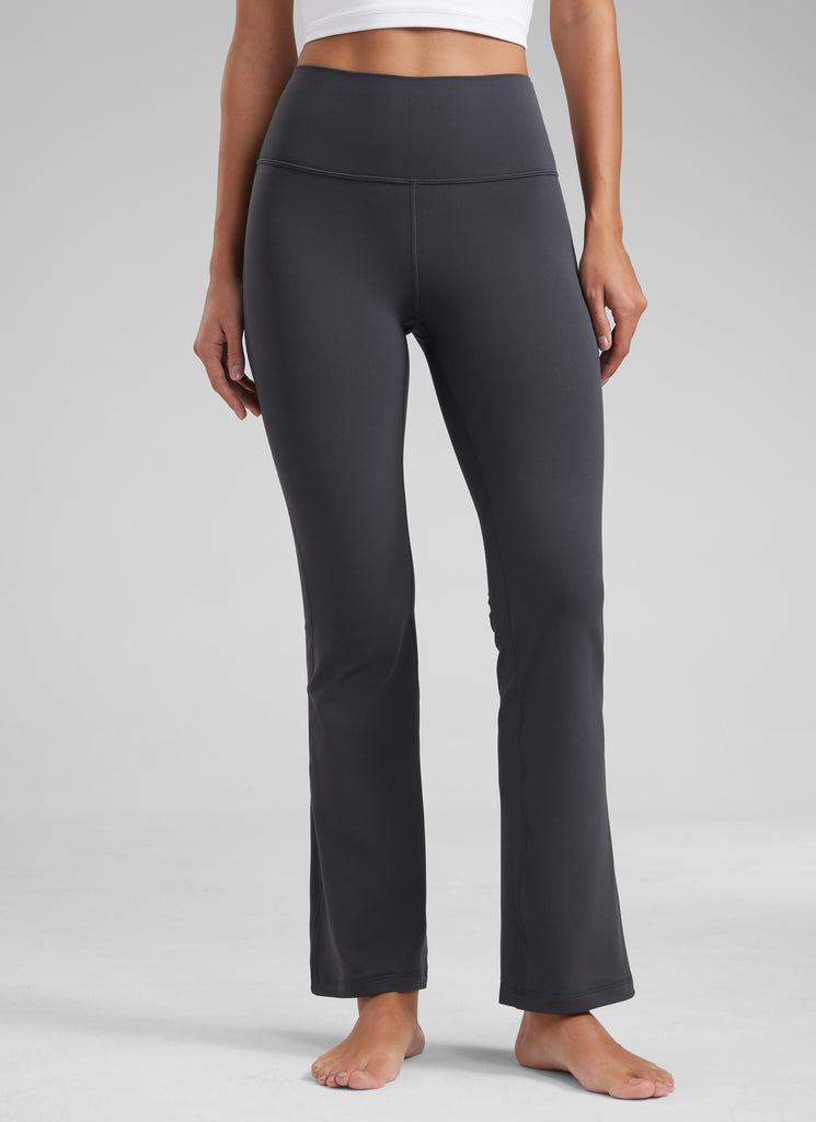 CRZ YOGA Women's Yoga High Waist Butterluxe Flare Pocket Leggings 29" Olive Green