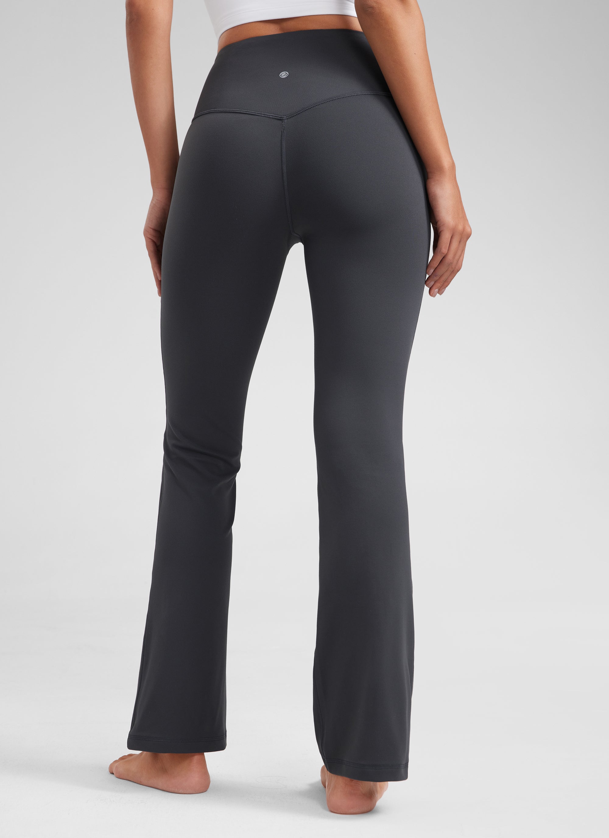 CRZ YOGA Women's Yoga High Waist Butterluxe Flare Pocket Leggings 29