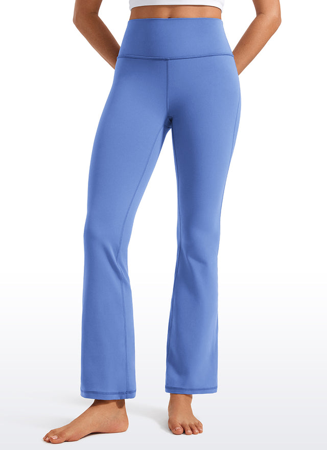 CRZ YOGA Women's Yoga High Waist Butterluxe Flare Pocket Leggings 29