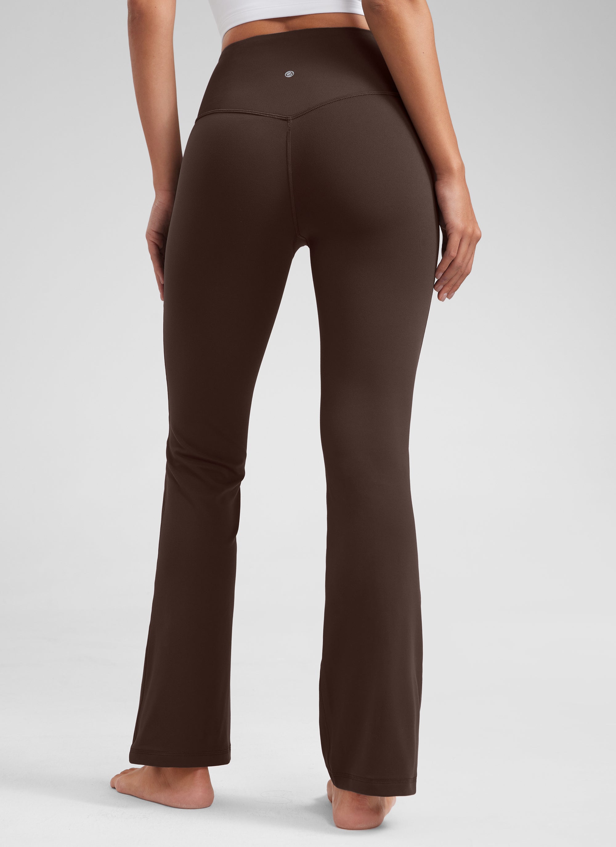 CRZ YOGA Women's Yoga High Waist Butterluxe Flare Pocket Leggings 29