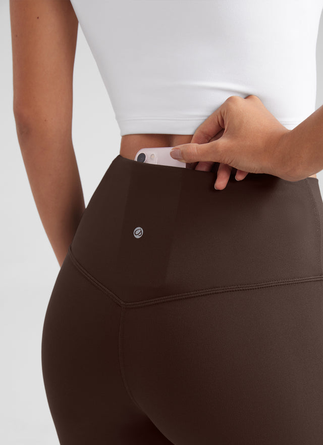 CRZ YOGA Women's Yoga High Waist Butterluxe Flare Pocket Leggings 29