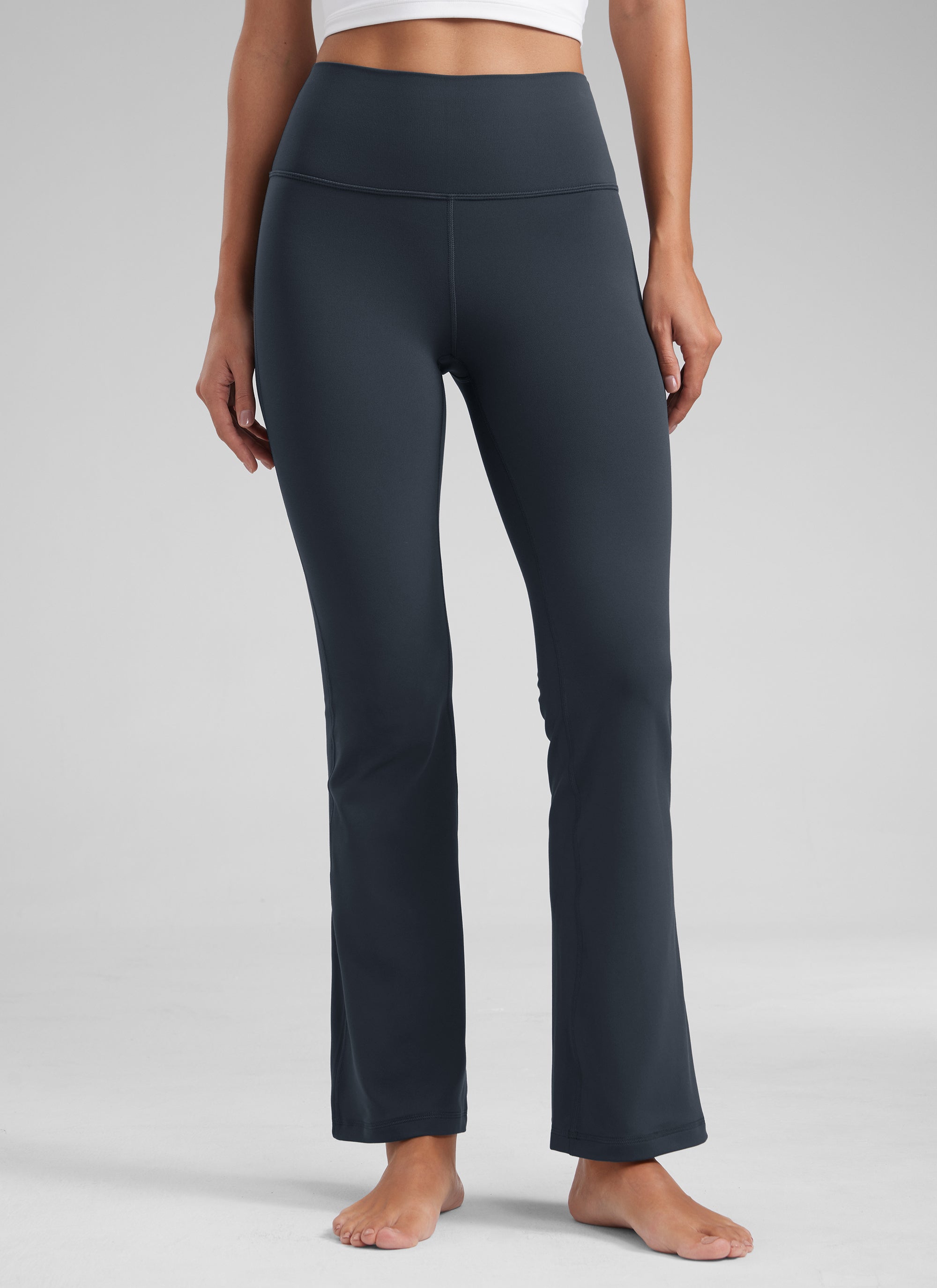 CRZ YOGA Women's Yoga High Waist Butterluxe Flare Pocket Leggings 29