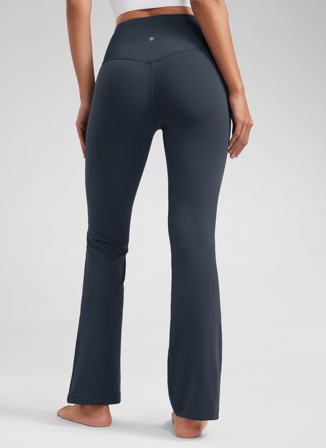 CRZ YOGA Women's Yoga High Waist Butterluxe Flare Pocket Leggings 29