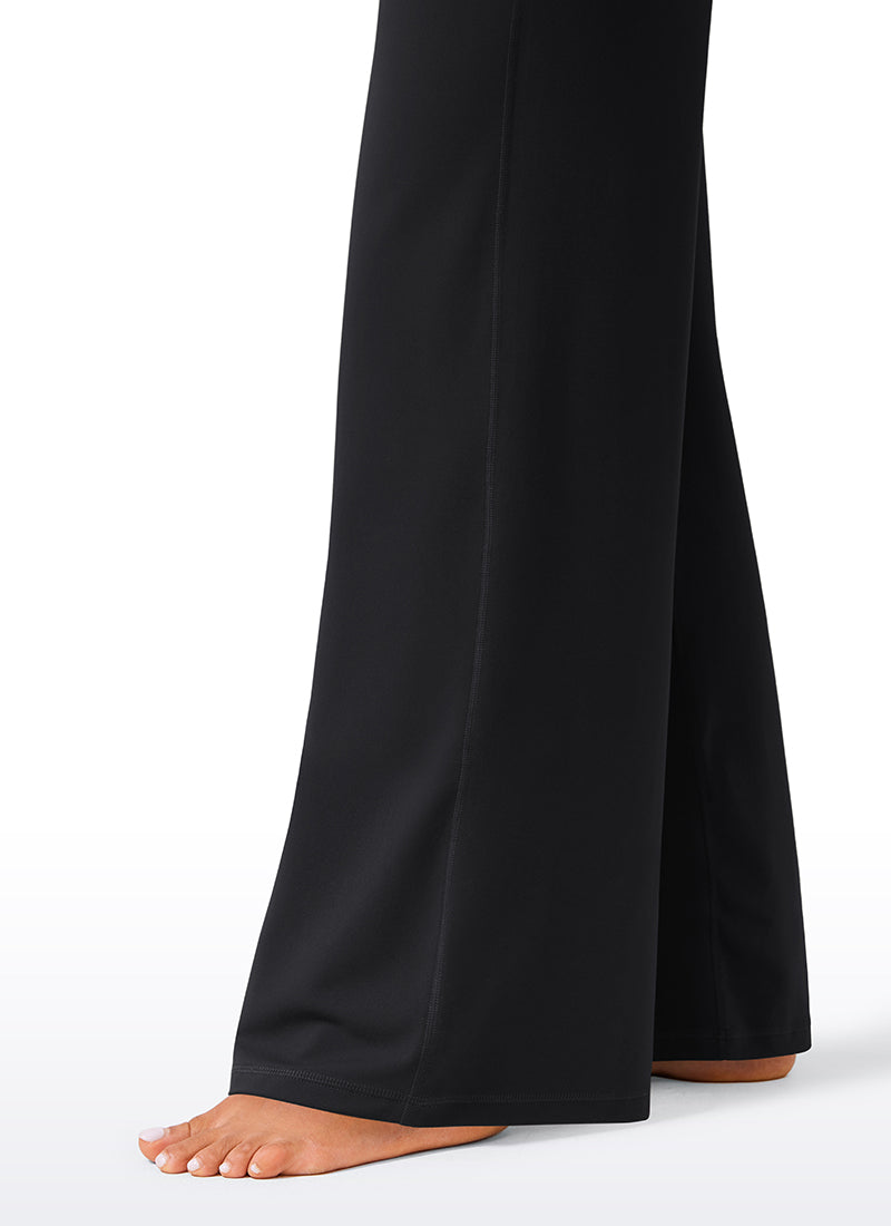 CRZ YOGA Women's Butterlift High Waisted Wide Leg Pants with Pockets 33