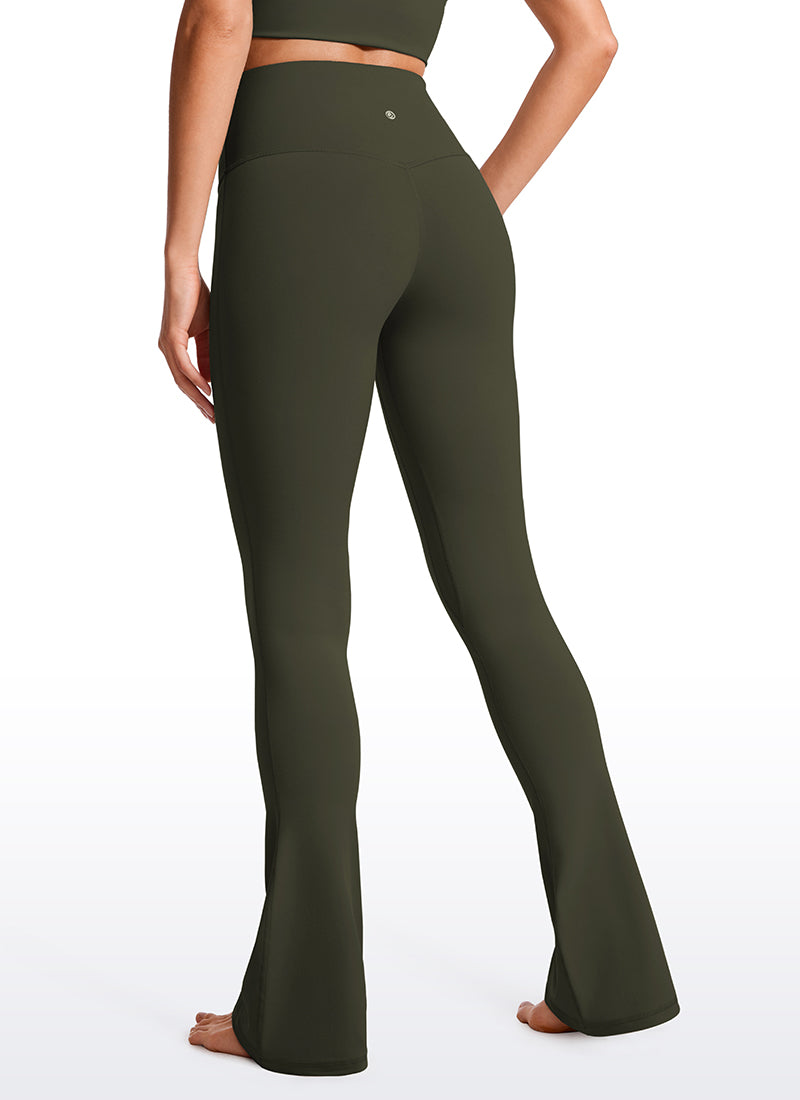 CRZ YOGA Women  Butterluxe High Waist Pockets Mini Flared Leggings 32