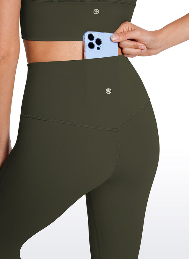 CRZ YOGA Women  Butterluxe High Waist Pockets Mini Flared Leggings 32
