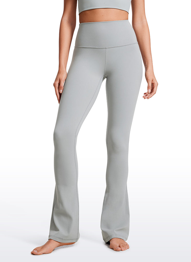 CRZ YOGA Women  Butterluxe High Waist Pockets Mini Flared Leggings 32" Sterling