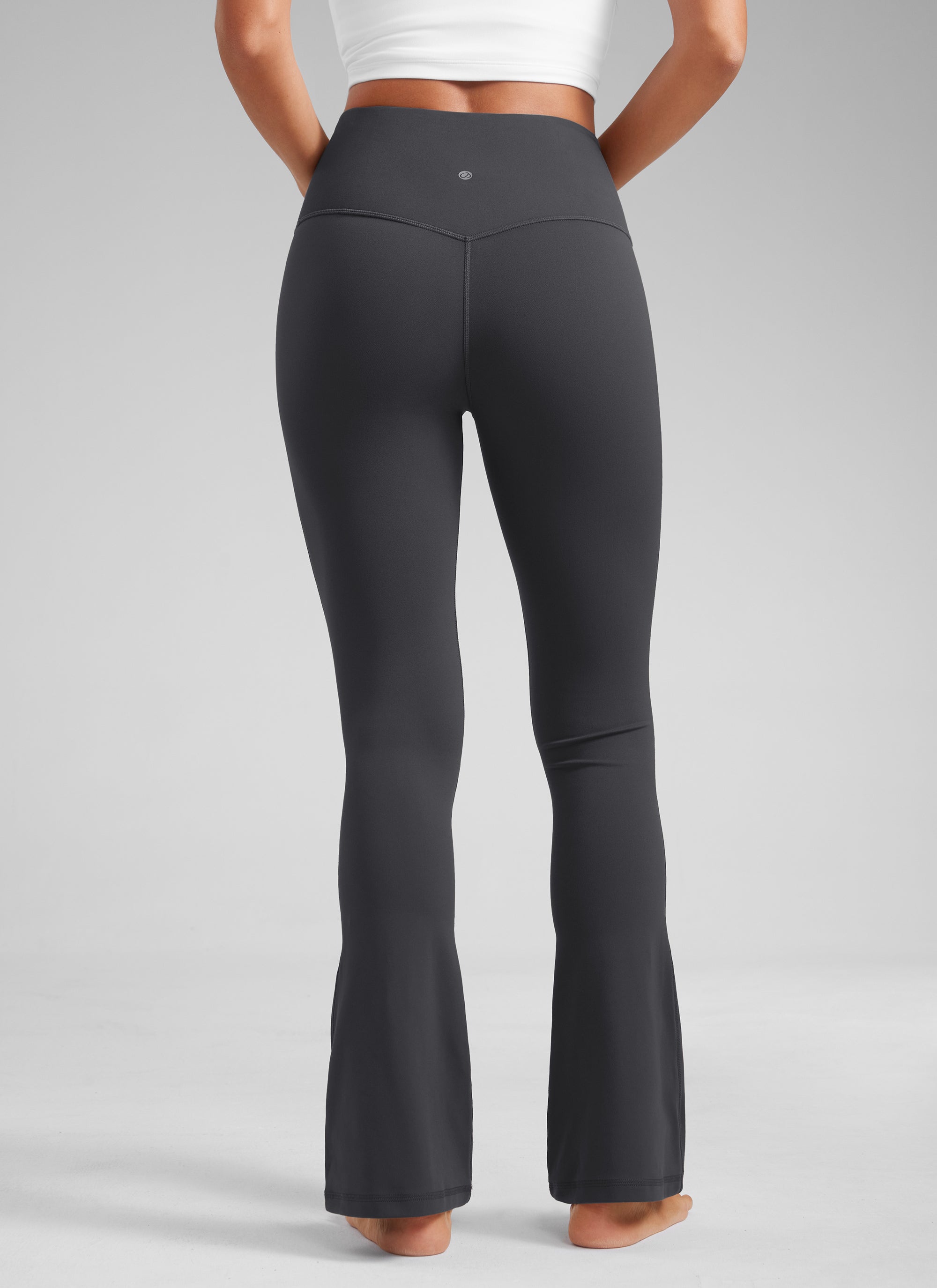 CRZ YOGA Women  Butterluxe High Waist Pockets Mini Flared Leggings 30