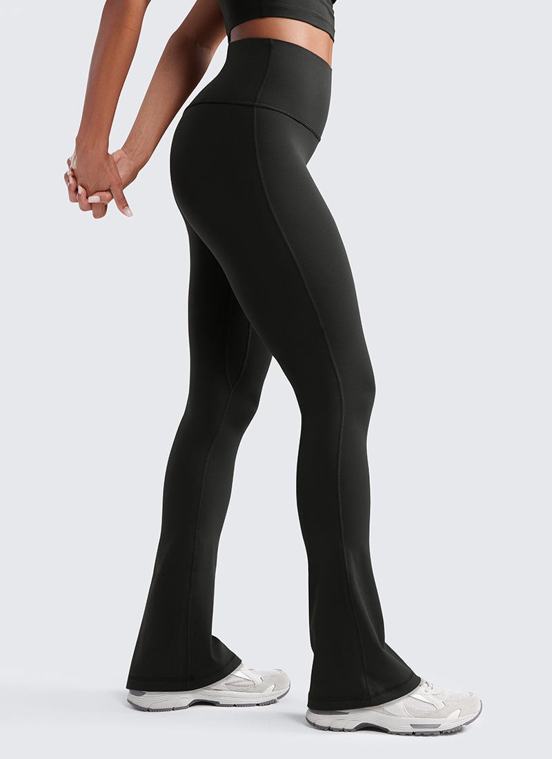 CRZ YOGA Women  Butterluxe High Waist Pockets Mini Flared Leggings 33