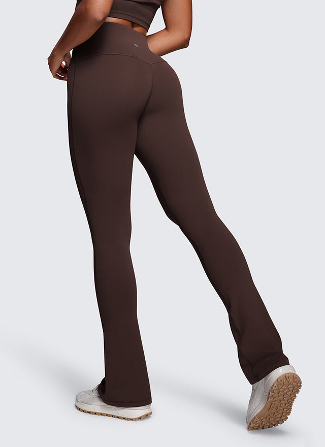 CRZ YOGA Women  Butterluxe High Waist Pockets Mini Flared Leggings 33