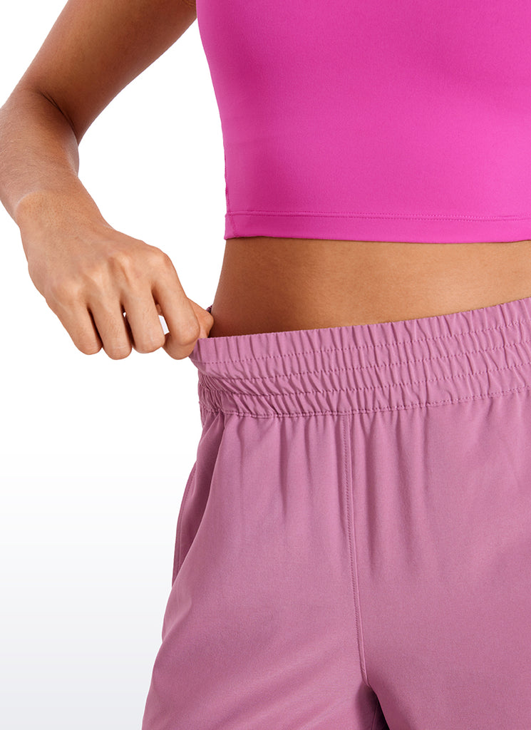 CRZ YOGA Women's Casual High Rise Wide Leg Pants with Pockets 30'' Hot Fudge Brown