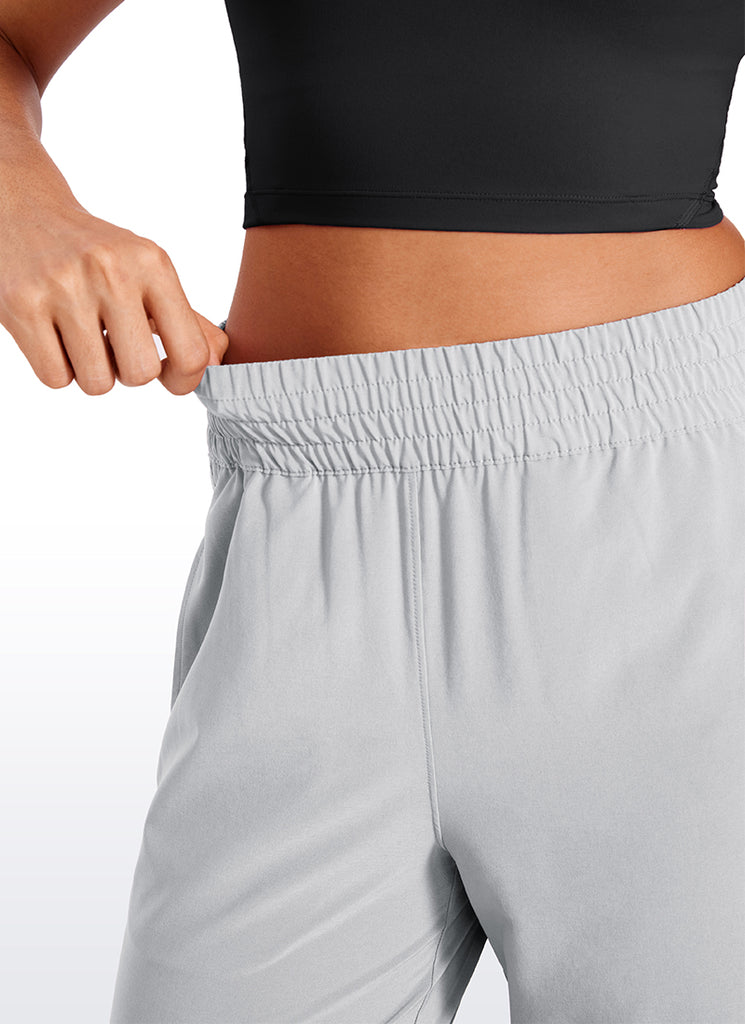 CRZ YOGA Women's Casual High Rise Wide Leg Pants with Pockets 30'' Universe Blue