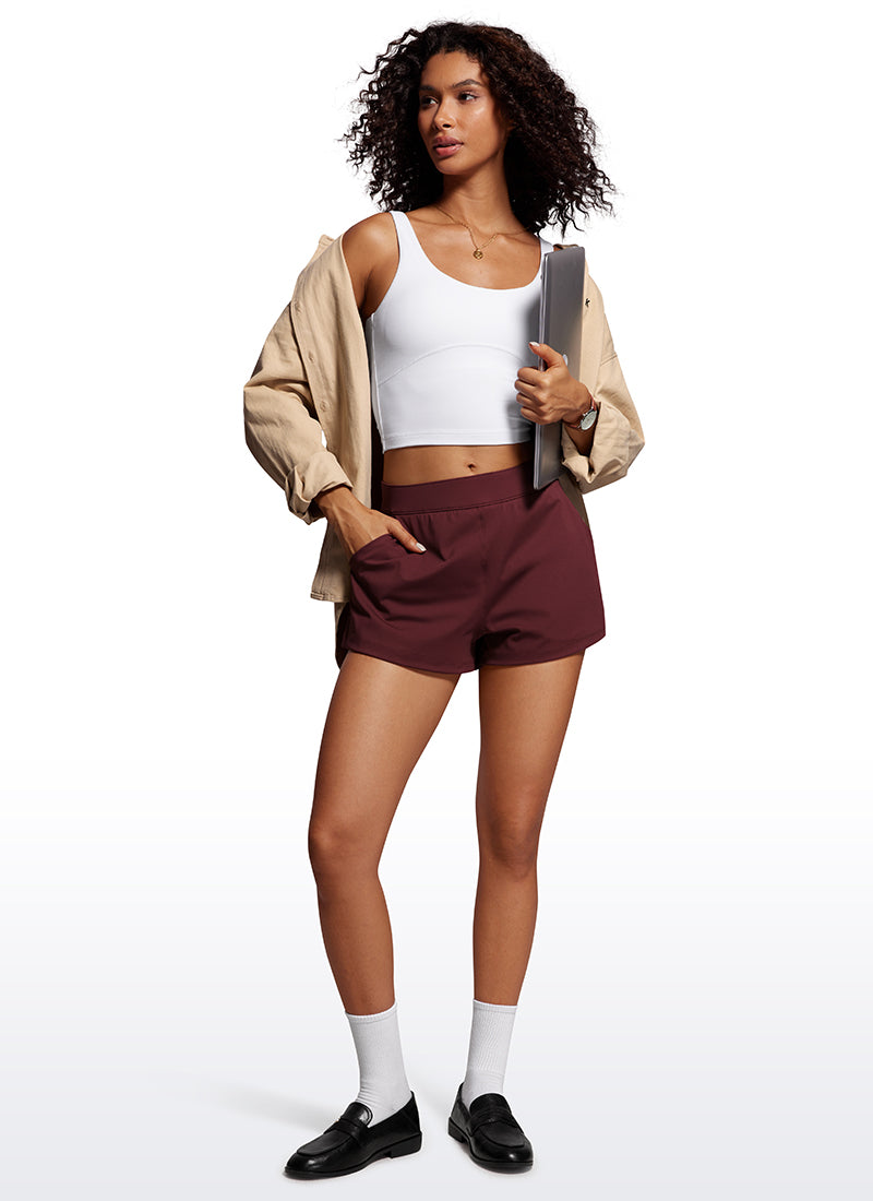 Stretch High-Rise Shorts with Pockets 2.5