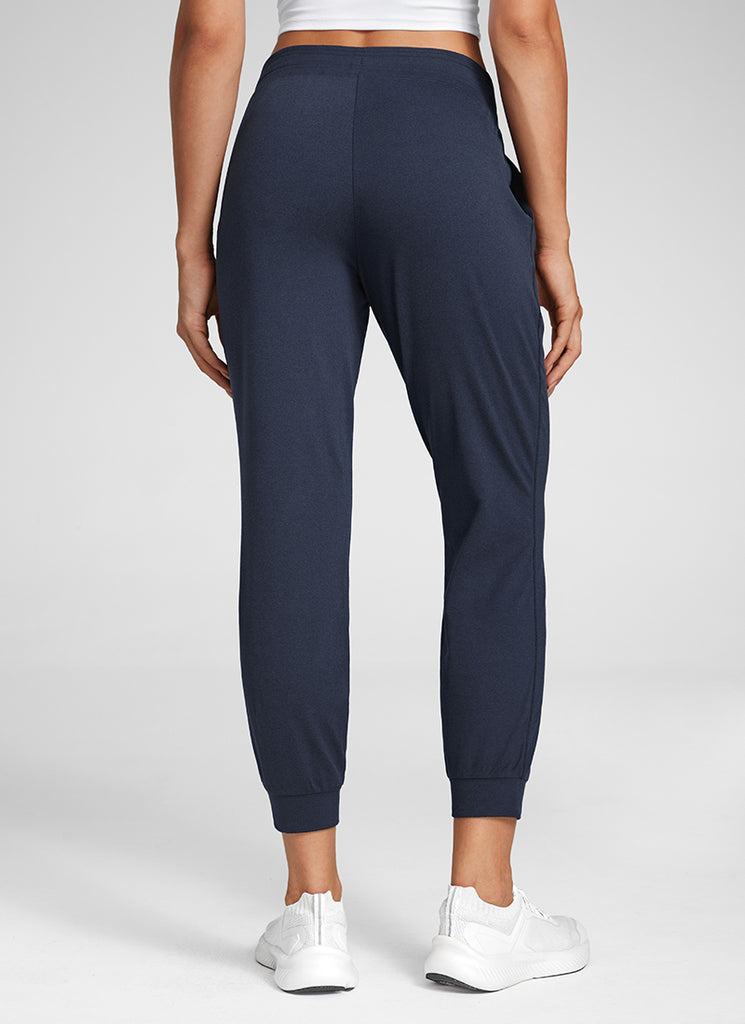 CRZ YOGA Women's Cloud Jersey Capri Joggers 25'' with Pockets Navy