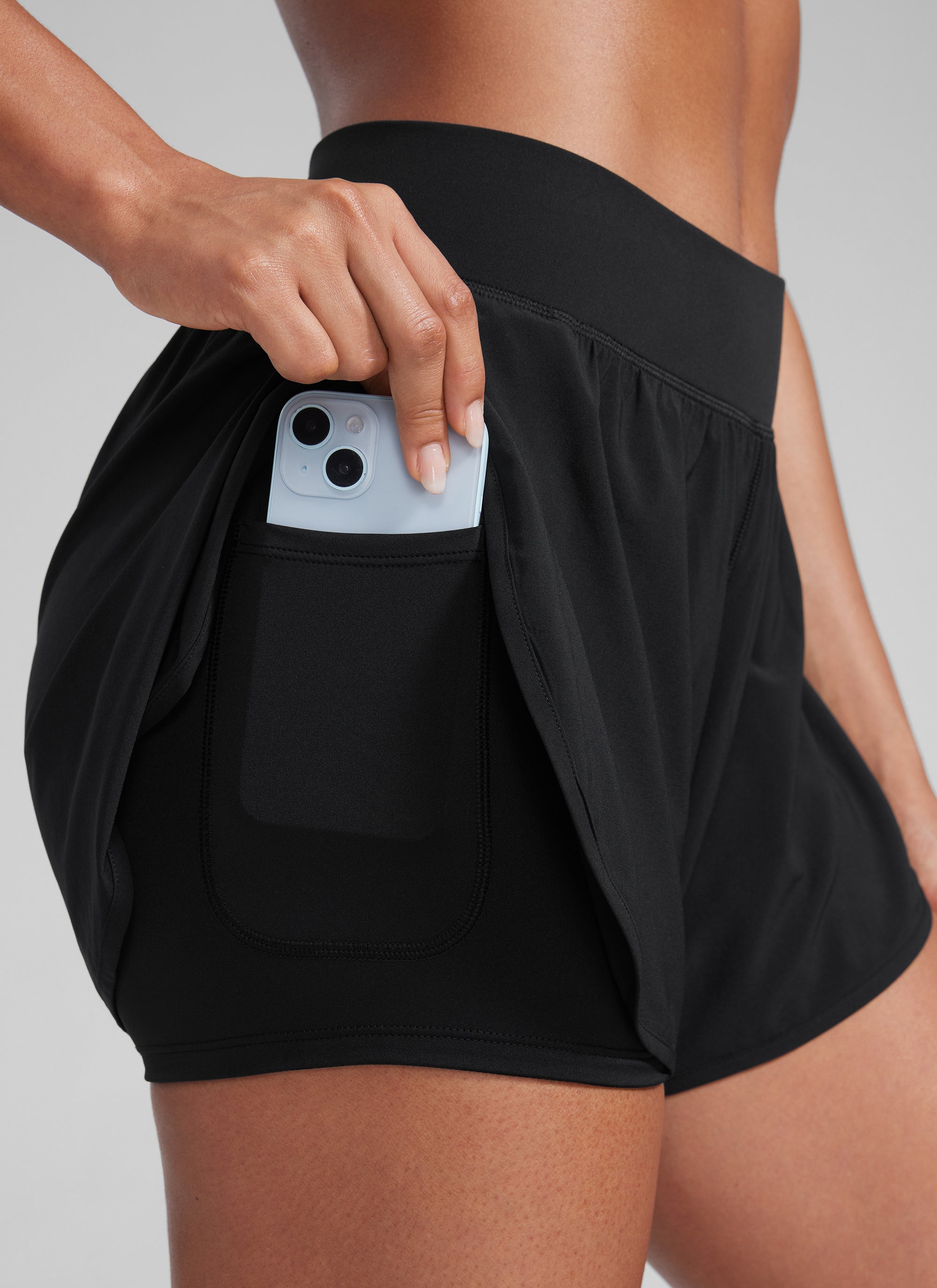 CRZ YOGA Women High-Rise 2 in 1 Shorts 3