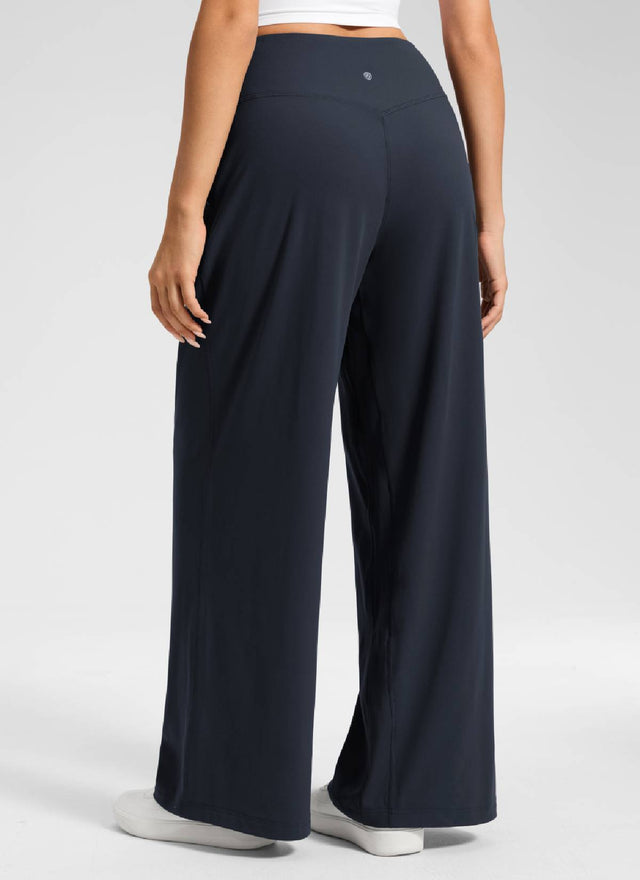 CRZ YOGA Women's Butterluxe Casual High Rise Pocket Wide Leg Pant 30