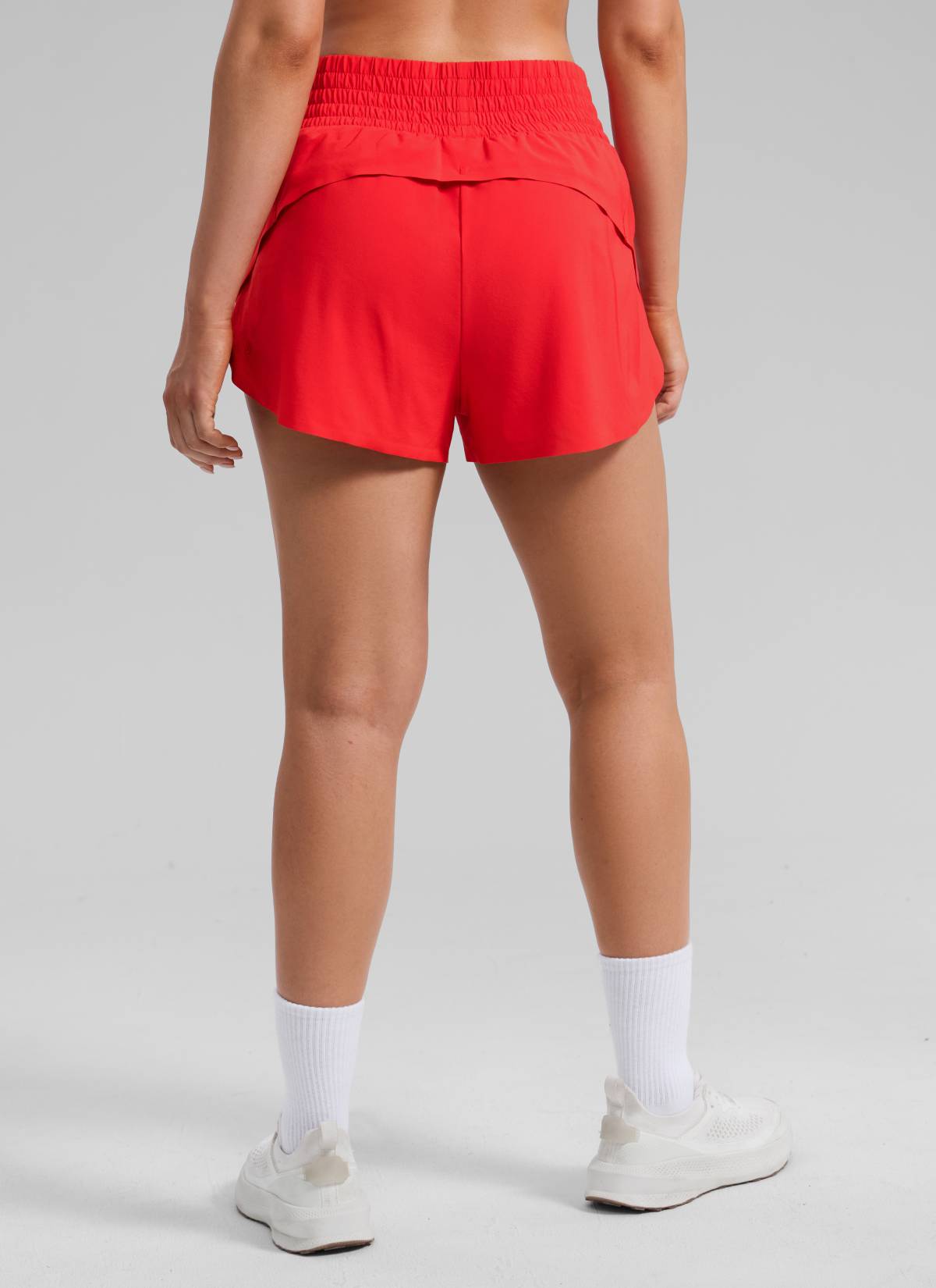 CRZ YOGA Women's Feathery-Fit Soft Running High Split Shorts 2.5