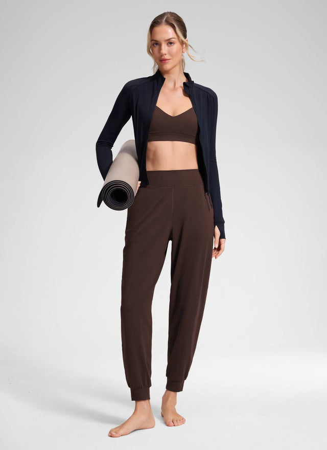 CRZ YOGA Women's Butterluxe Yoga High Rise Pocket Jogger 28