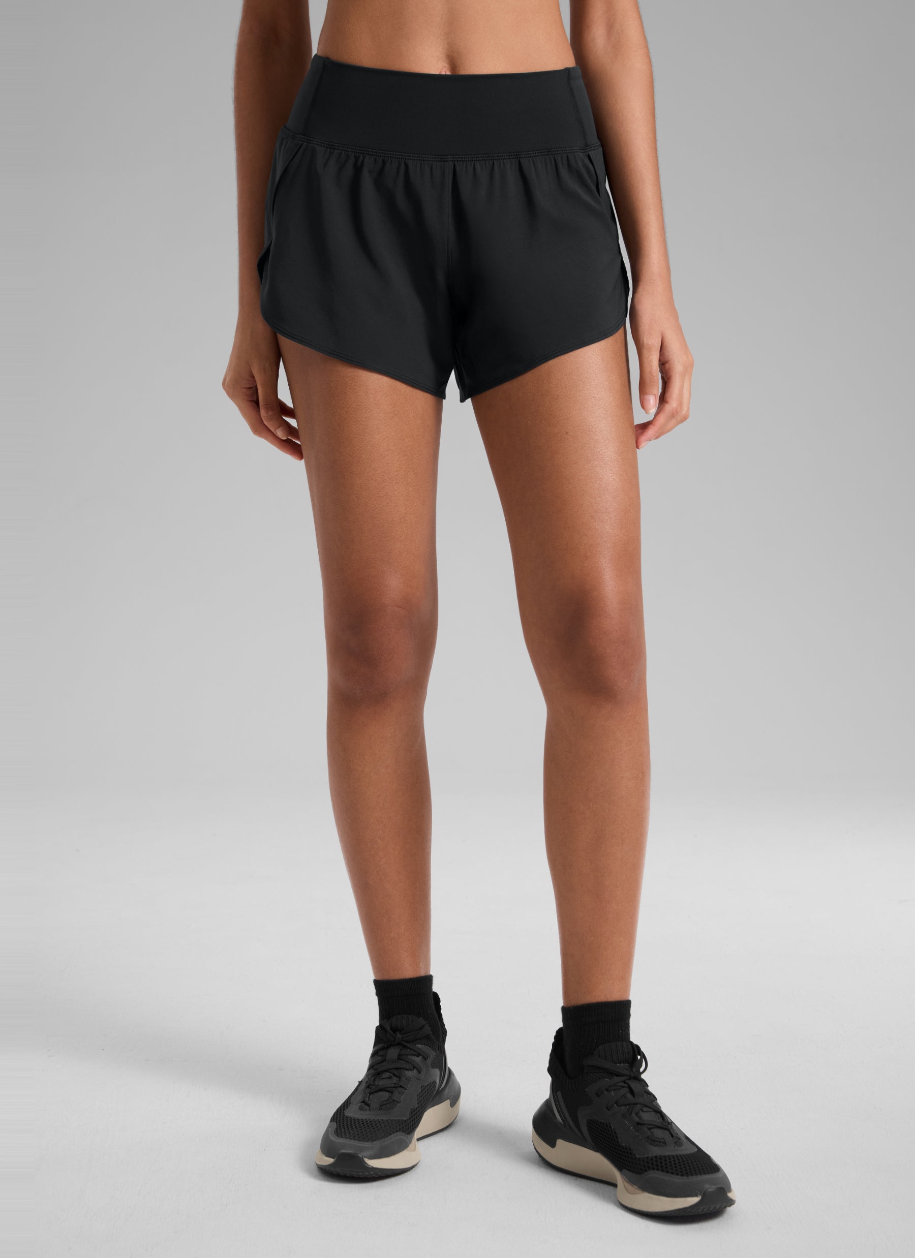 CRZ YOGA Women's Feathery-Fit Soft Mid Rise Running Shorts 4