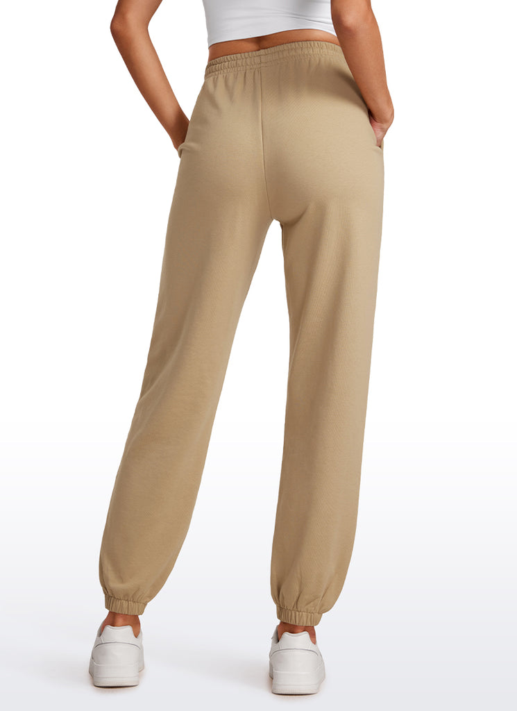 CRZ YOGA Womens French Terry High Rise Down the Street Sweatpants 28'' True Navy