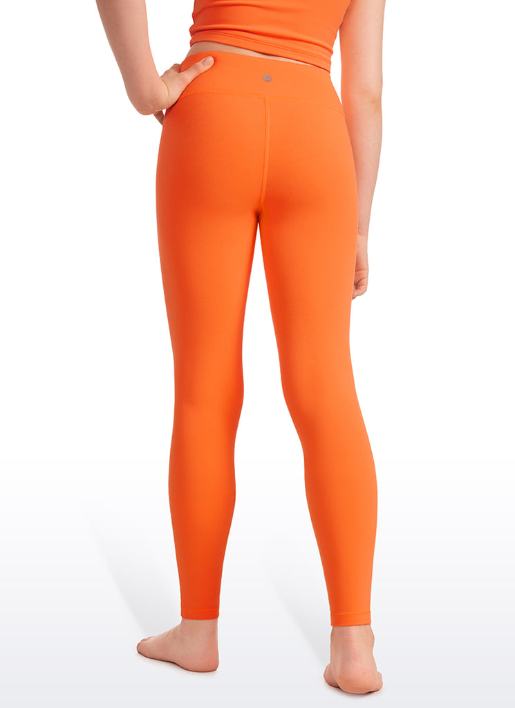 CRZ YOGA Girl's Active Sports Yoga Lounge Butterluxe Yoga Leggings Neon Orange