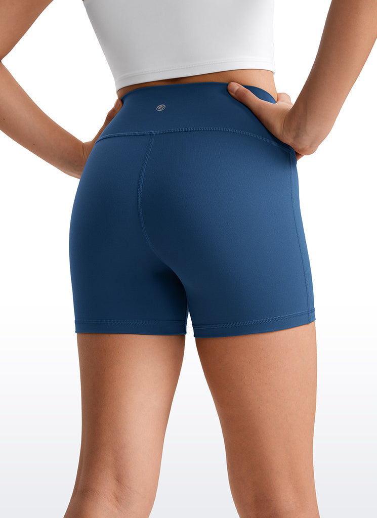 CRZ YOGA Girl's Active Sports Yoga Lounge Butterluxe Yoga Shorts 3'' French Navy