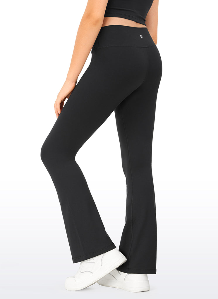 CRZ YOGA Girl's Active Sports Yoga Lounge Butterluxe Flare Leggings Cambric Blue