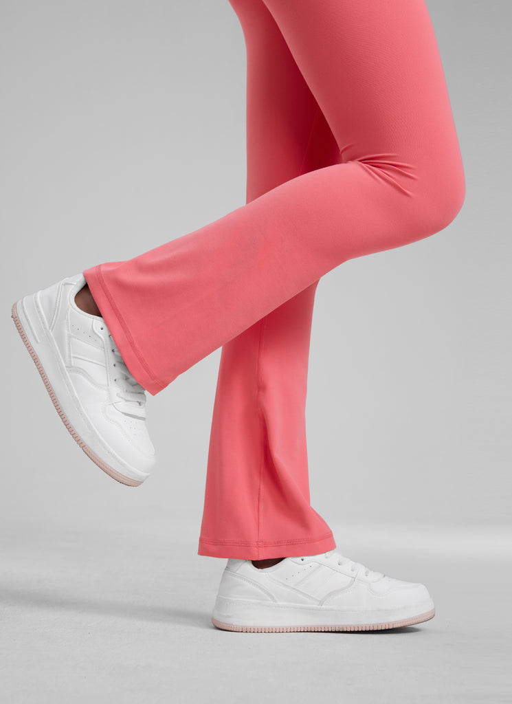 CRZ YOGA Girl's Active Sports Yoga Lounge Butterluxe Flare Leggings Pure Blue