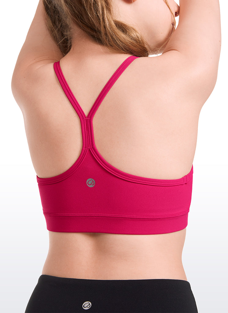 CRZ YOGA Girl's Active Sports Y-Back Bra Butterluxe Teens Tops Raspberry Sorbet