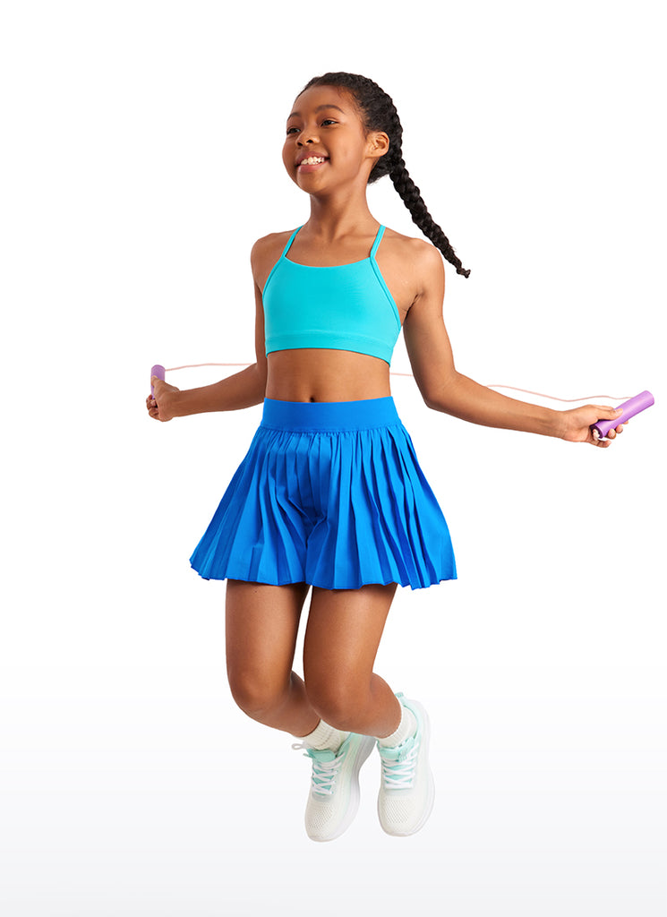 CRZ YOGA Girl's Active Sports Y-Back Bra Butterluxe Teens Tops Viva Magenta