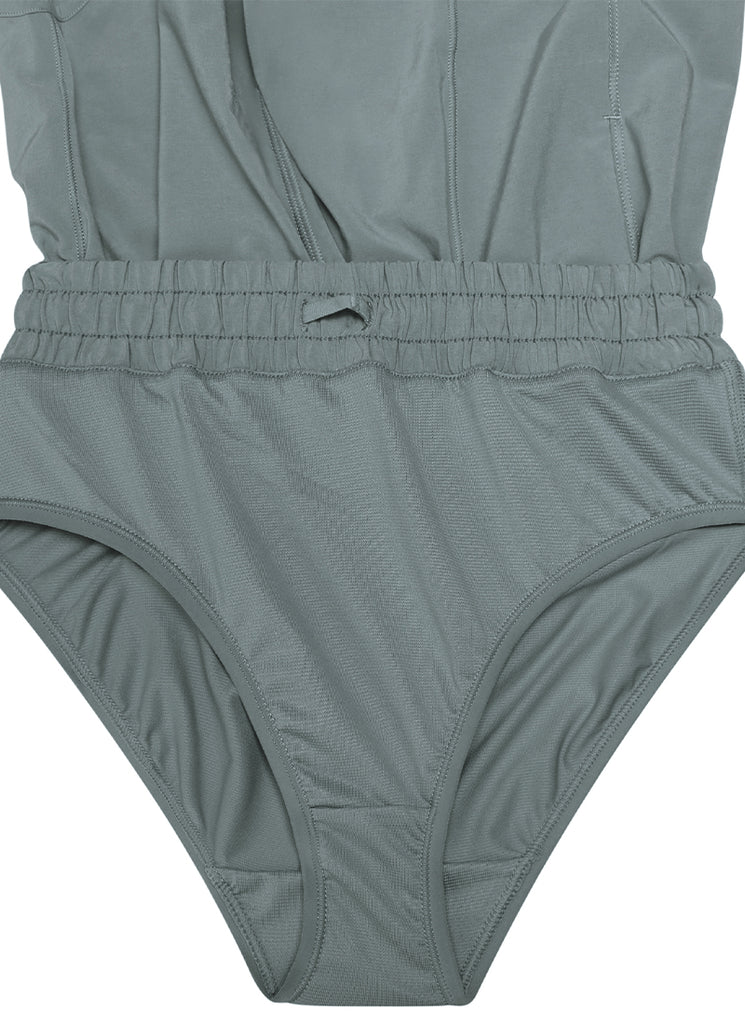 CRZ YOGA Girl's Running Feathery-Fit Soft Low Rise Lined Shorts Light grayish blue