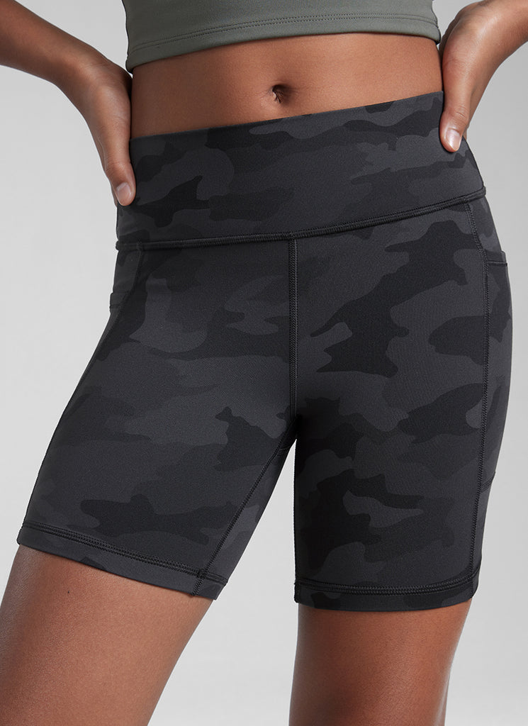 CRZ YOGA Girl's Active Sports Yoga Lounge Butterluxe Yoga Biker Shorts Deep Red