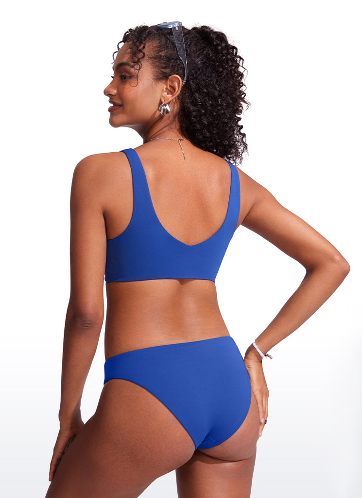 CRZ YOGA V Neck Bikini Padded Tops Swimsuit Granita Pink