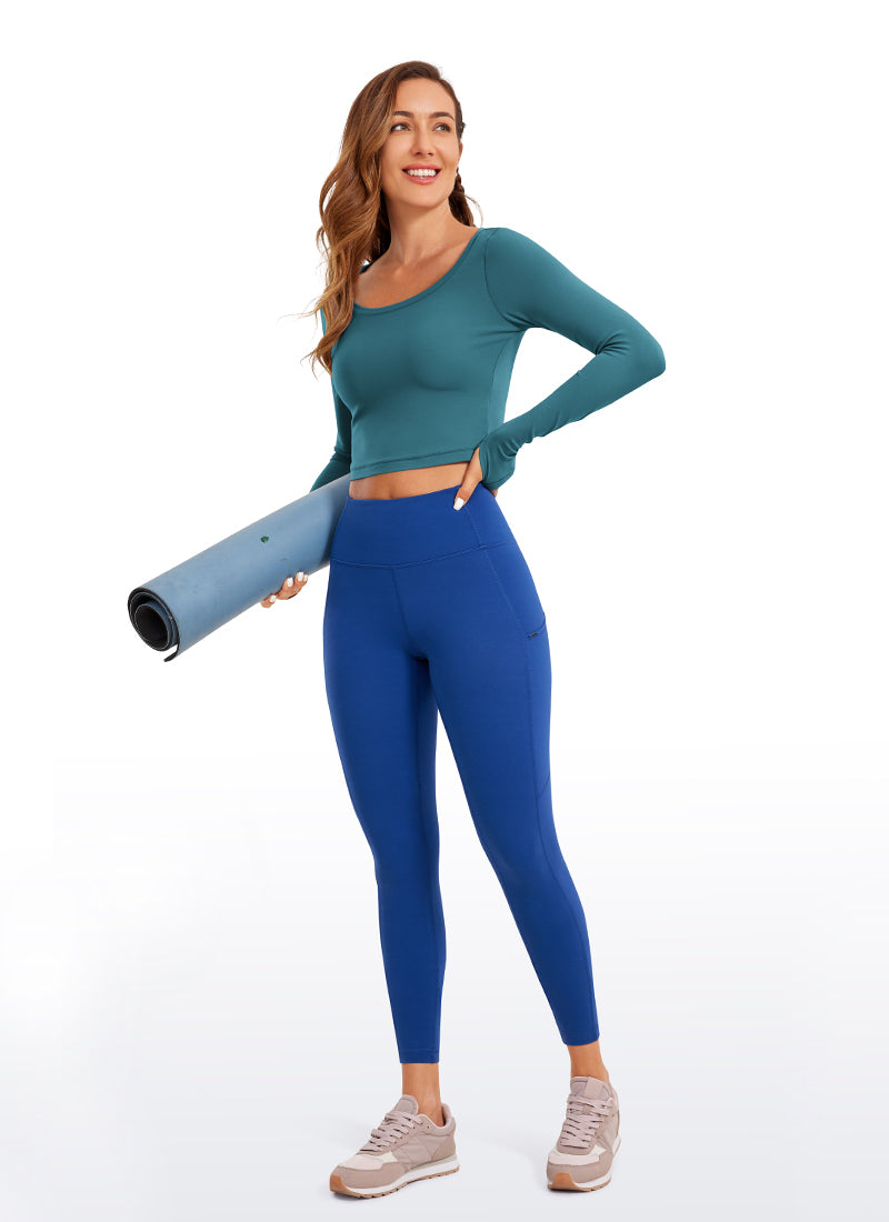 CRZ YOGA Leggings de yoga de manga larga Butterluxe para mujer Petrol Blue @model_info:D