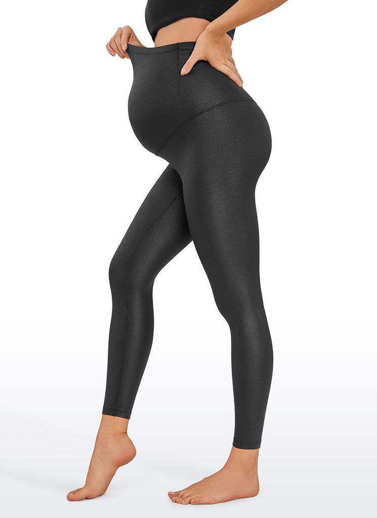 CRZ YOGA Women's Maternity Leggings Super High Rise Butterluxe 25'' Briar Rose