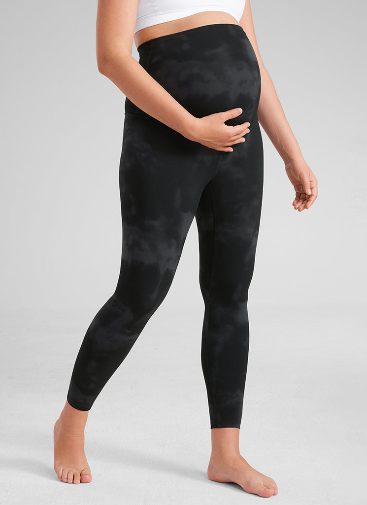 CRZ YOGA Women's Maternity Leggings Super High Rise Butterluxe 25'' Doe Brown