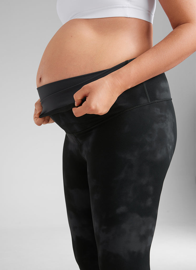 CRZ YOGA Women's Maternity Leggings Super High Rise Butterluxe 25'' Doe Brown