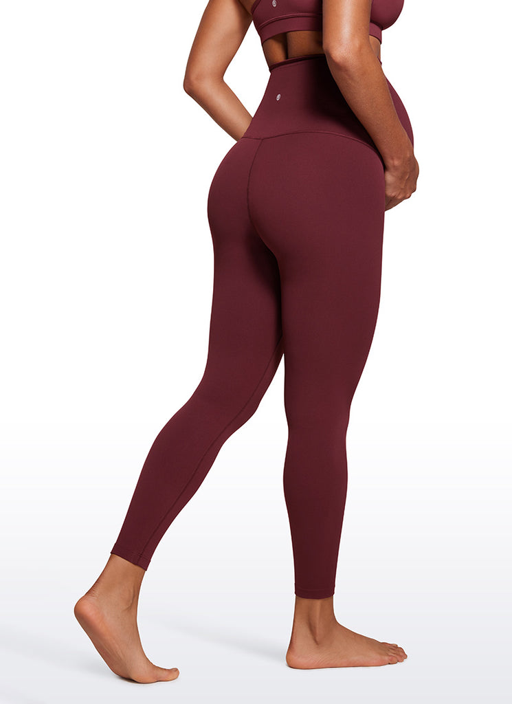 CRZ YOGA Women's Maternity Leggings Super High Rise Butterluxe 25'' Mysterious Grey