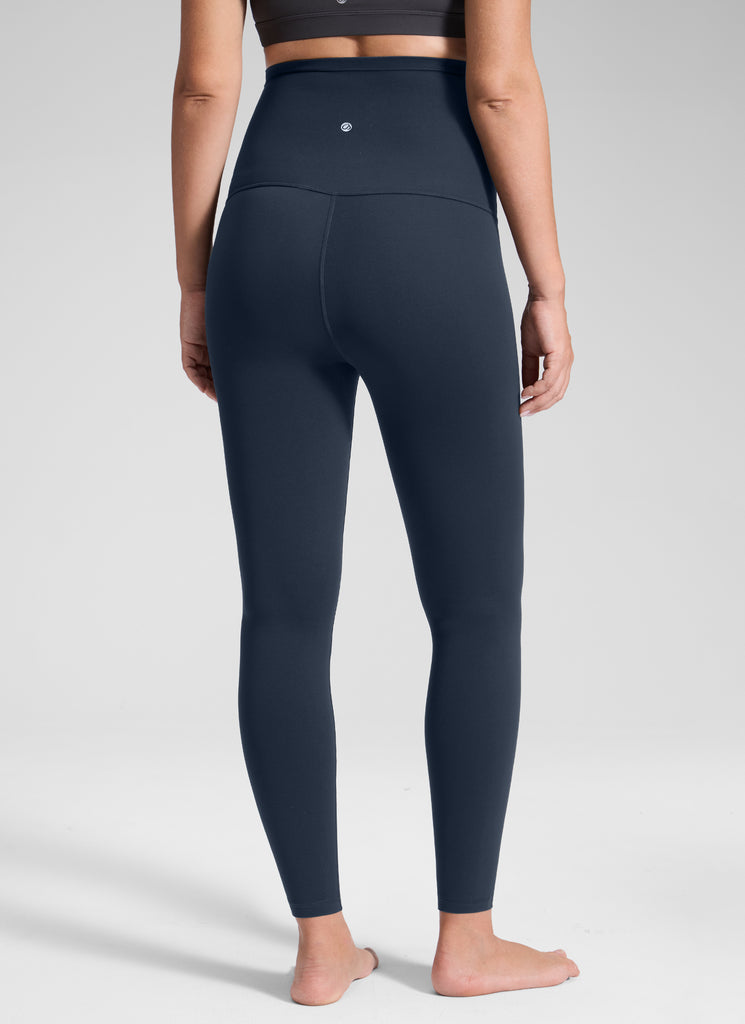 CRZ YOGA Women's Maternity Leggings Super High Rise Butterluxe 25'' Olive Green