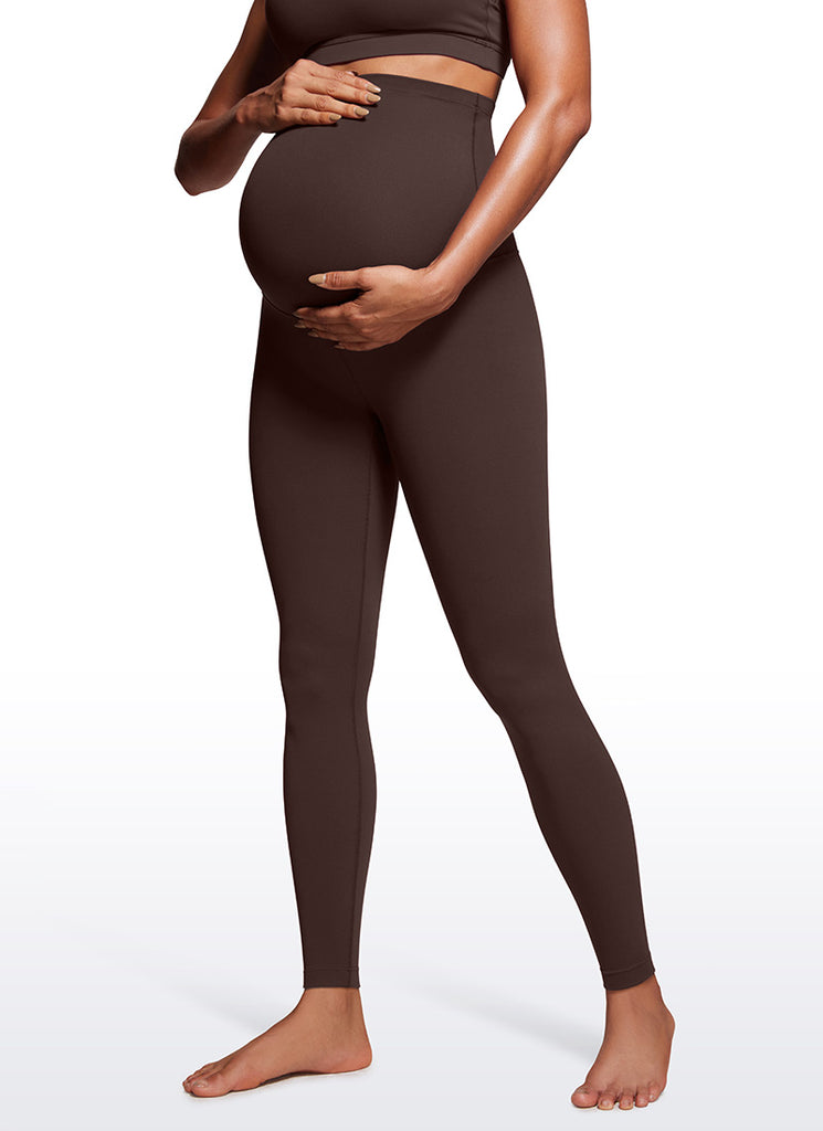 CRZ YOGA Women's Maternity Leggings Super High Rise Butterluxe 28'' True Navy