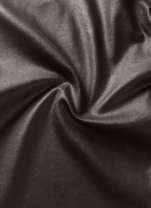 CRZ YOGA Women Butterluxe Matte Faux Leather No Front Seam Leggings 28'' Hot Fudge Brown Foil Pattern