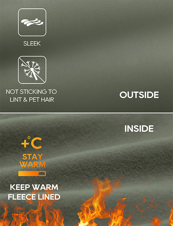 CRZ YOGA Women's Winter High Rise Thermal Fleece Lined Leggings 28'' Magenta Purple