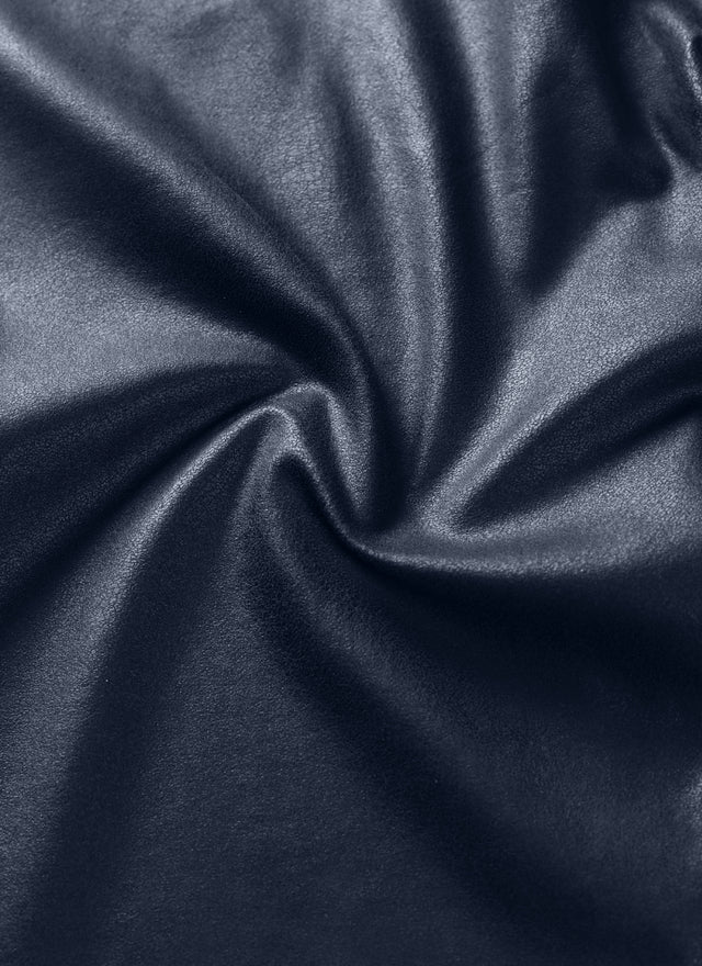 CRZ YOGA Women Butterluxe Matte Faux Leather Leggings 28' Real Navy Foil Pattern